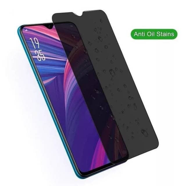 TEMPERED GLASS SPY PRIVACY REALME C12 -ANTI GORES KACA HITAM