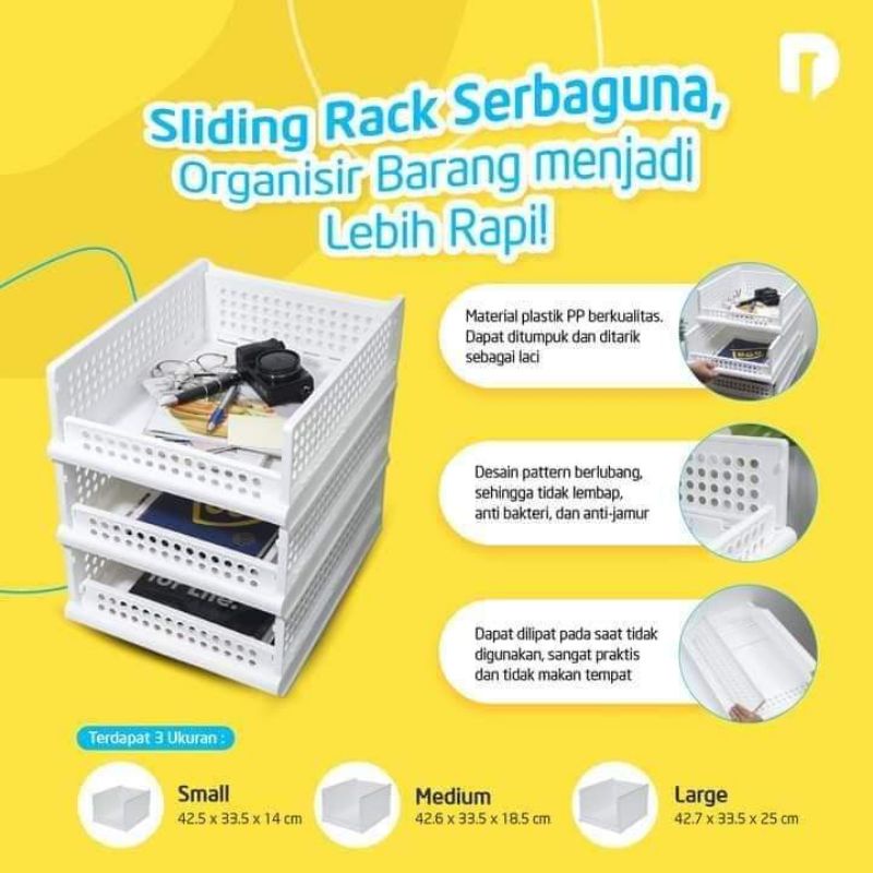 Rak Serbaguna Technoplast Folded Sliding Rack