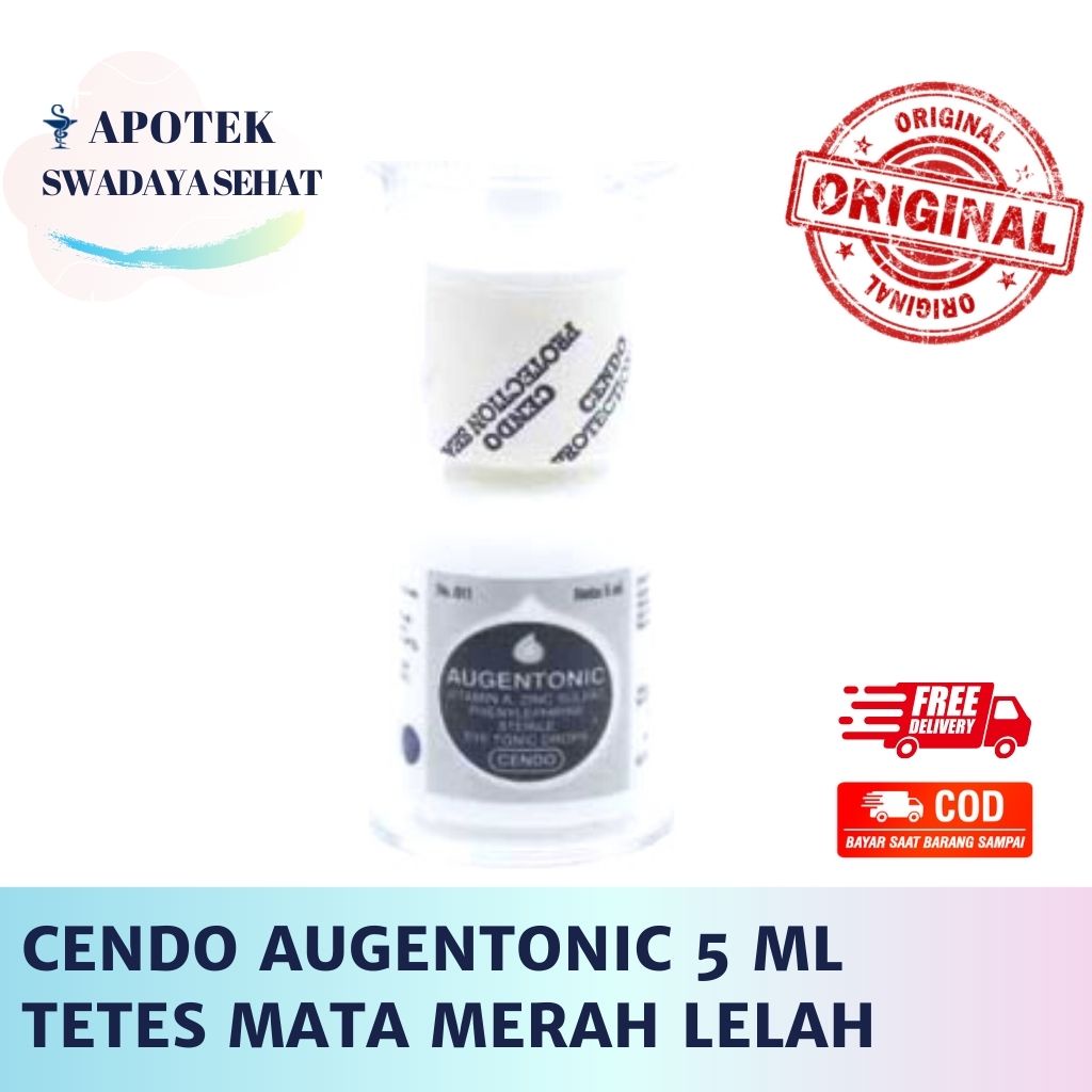 CENDO AUGENTONIC 5 ML Tetes Mata Botol Eye Drop - Mata Merah Mata Lelah Radang Alergi Mata  Agentonic