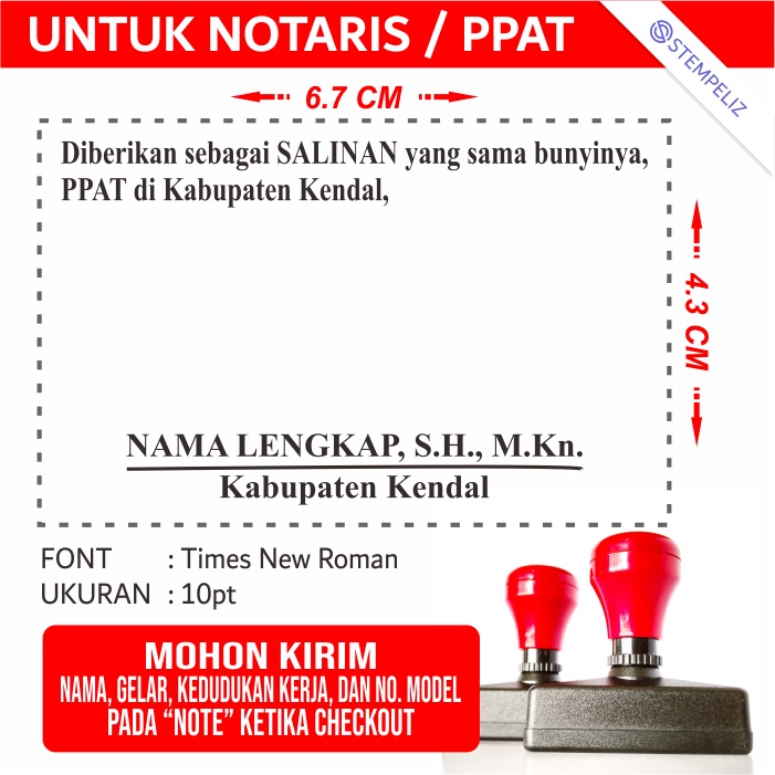 

Stempel SALINAN PPAT - Salinan Berkas Dokumen