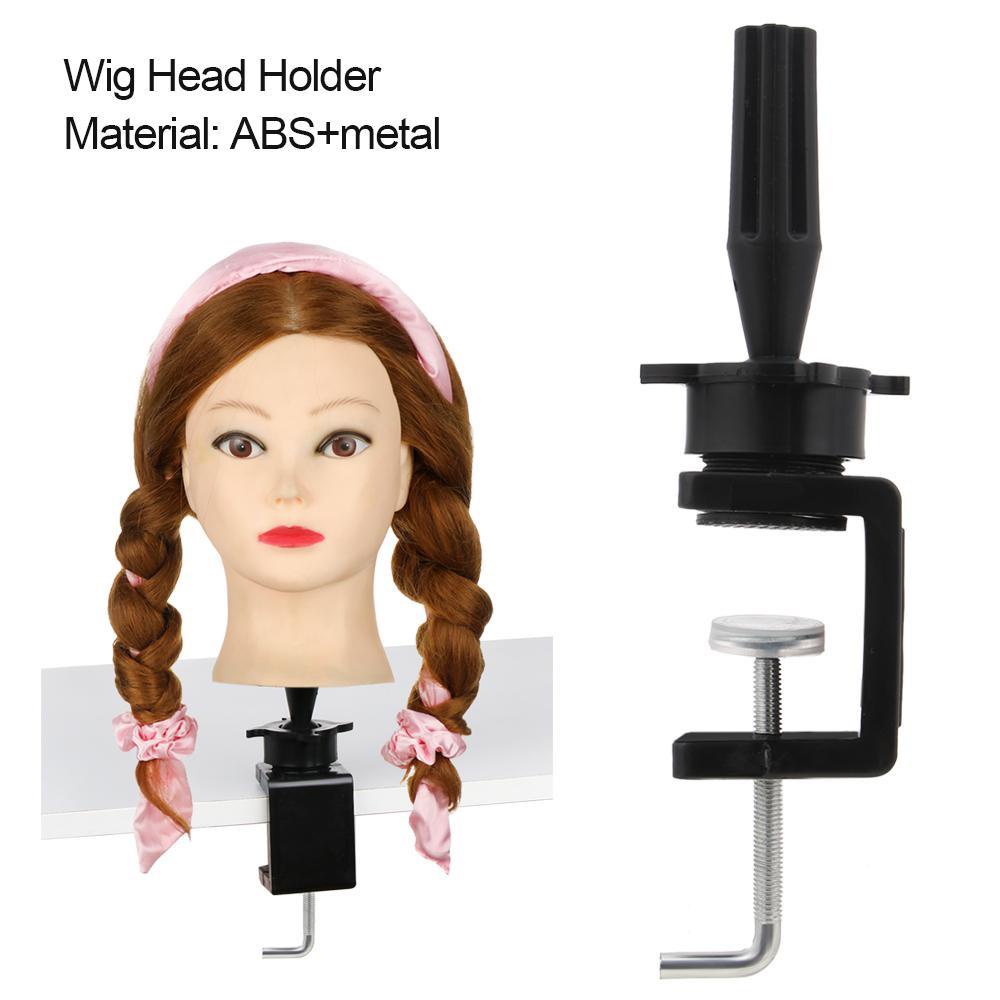 Lily Wig Head Stand Adjustable Tools Penjepit Meja Penyangga Wig