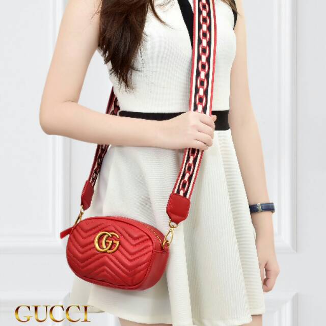 Terlaris Tas Fahshion Import Gucci Celebrity Belt 19303 WD