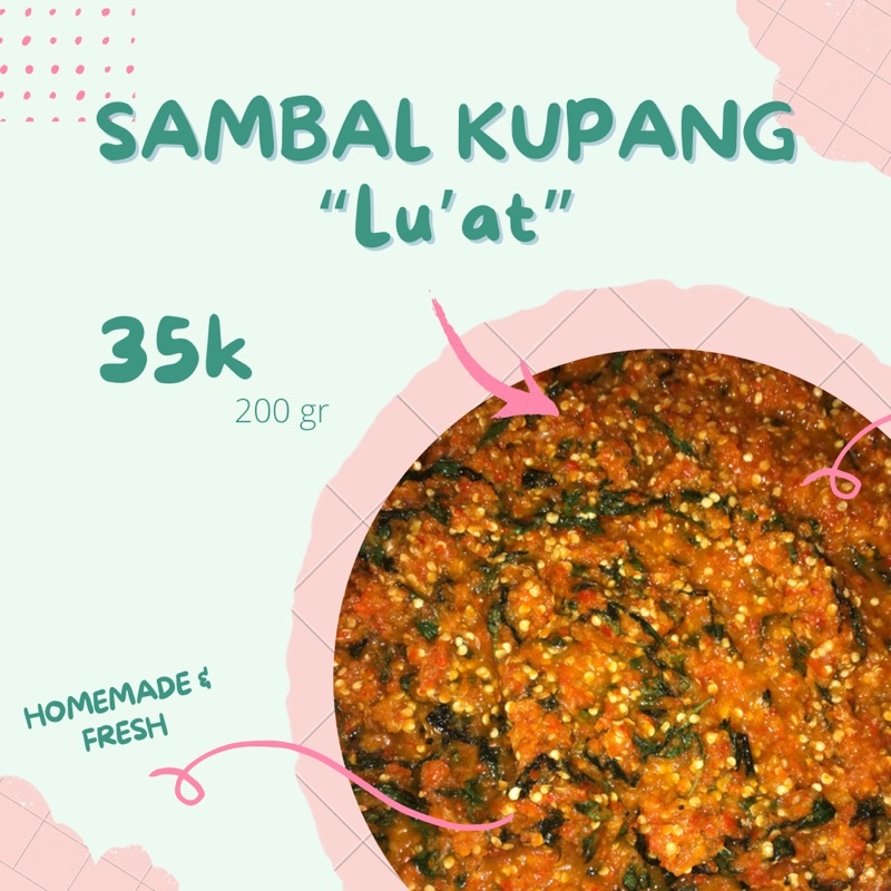 

SAMBAL KUPANG “Lu’at”