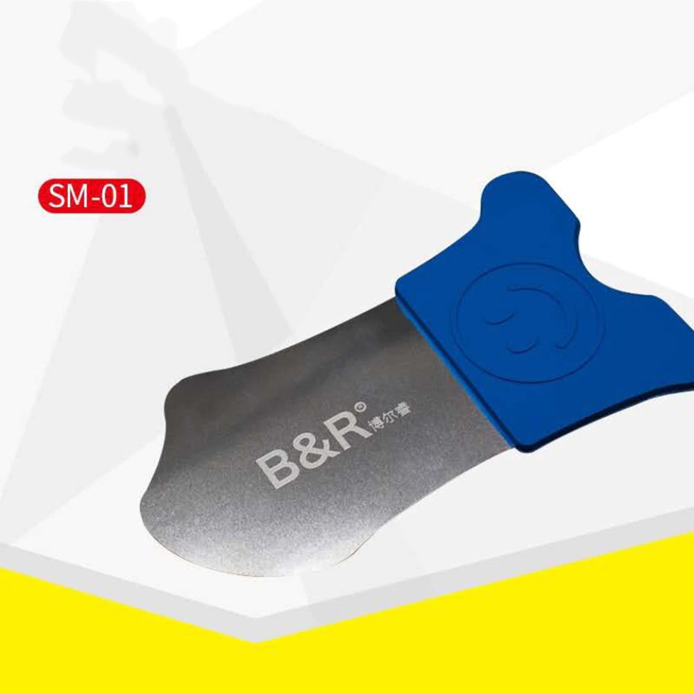 Opening Tool B&amp;R SM-01 SM-02 Ultra Slim Stainlees Stell Dengan Pelindung Karet Original