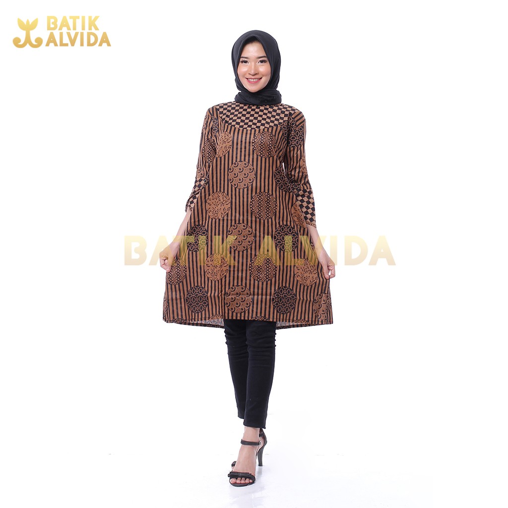  Baju  Batik  Wanita Tunik  Batik  Wanita Tunik  Batik  