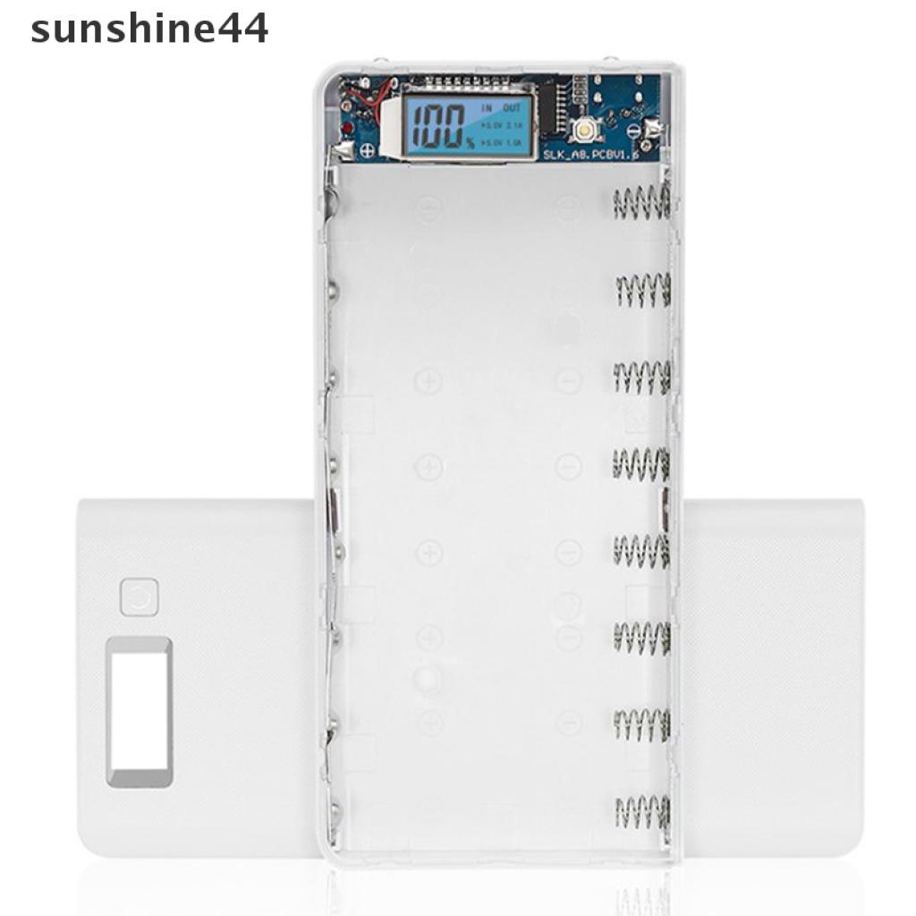 Sunshine Casing Power Bank 8x18650 Diy Dengan Port Usb Ganda