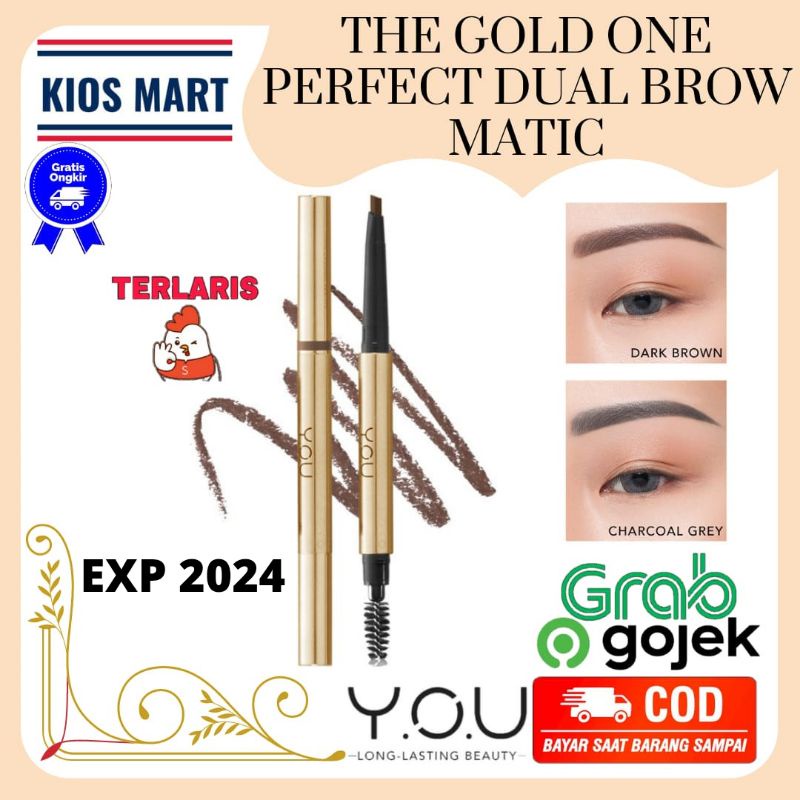 Kosmetik You The Gold One Perfect Dual Brow Matic [Waterproof &amp; Smudge-proof]