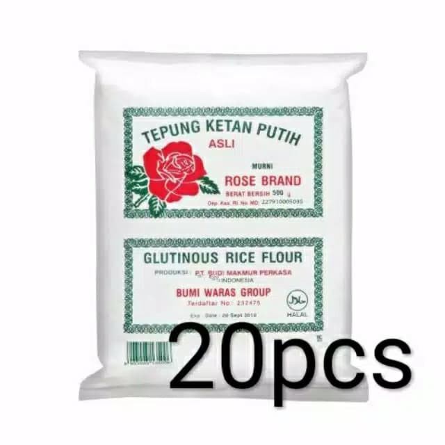 

BISA COD Tepung Beras Ketan Rose Brand 500gr per dus