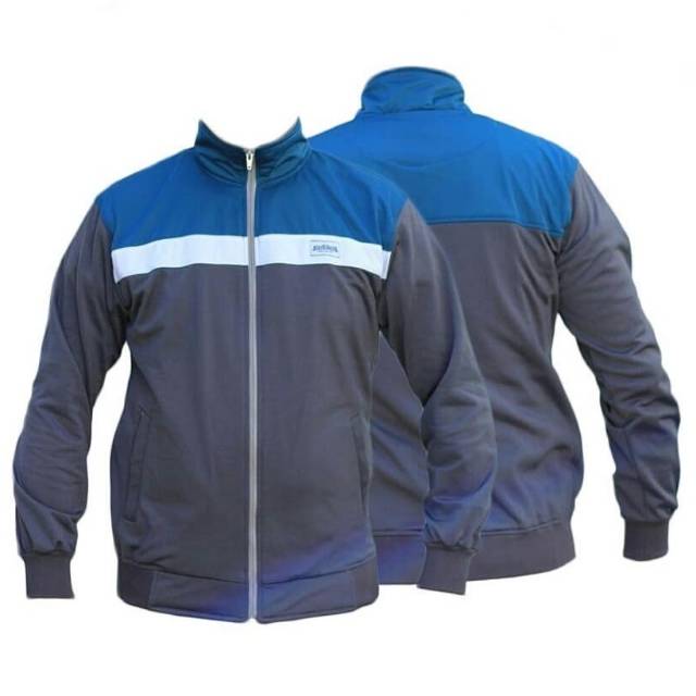 Jaket tracktop Northern abu tua-biru