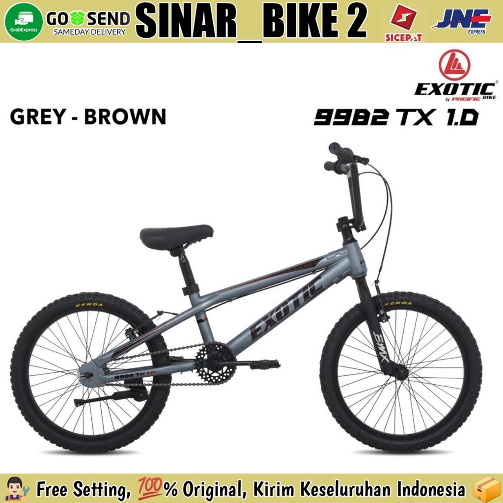 Sepeda BMX 20 Inch EXOTIC ET 9982 TX 1.0 Ban 2.125 Tanpa Rotor &amp; Rotor