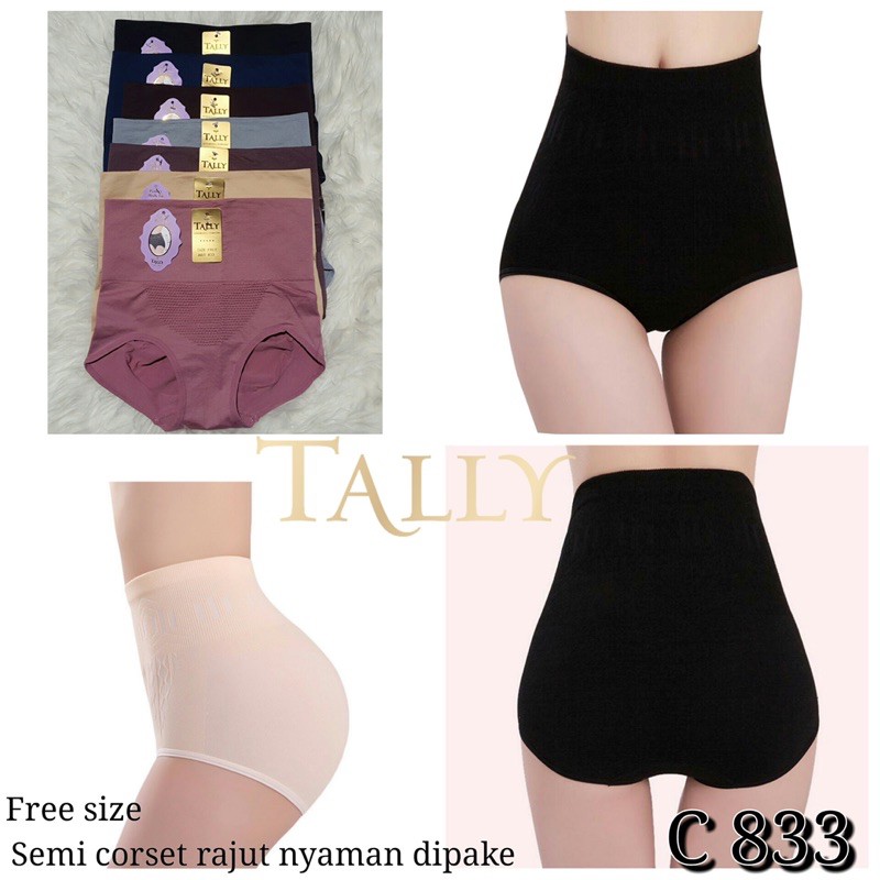 CD | Celana Dalam Semi Korset TALLY 833 Bahan Rajut Freesize