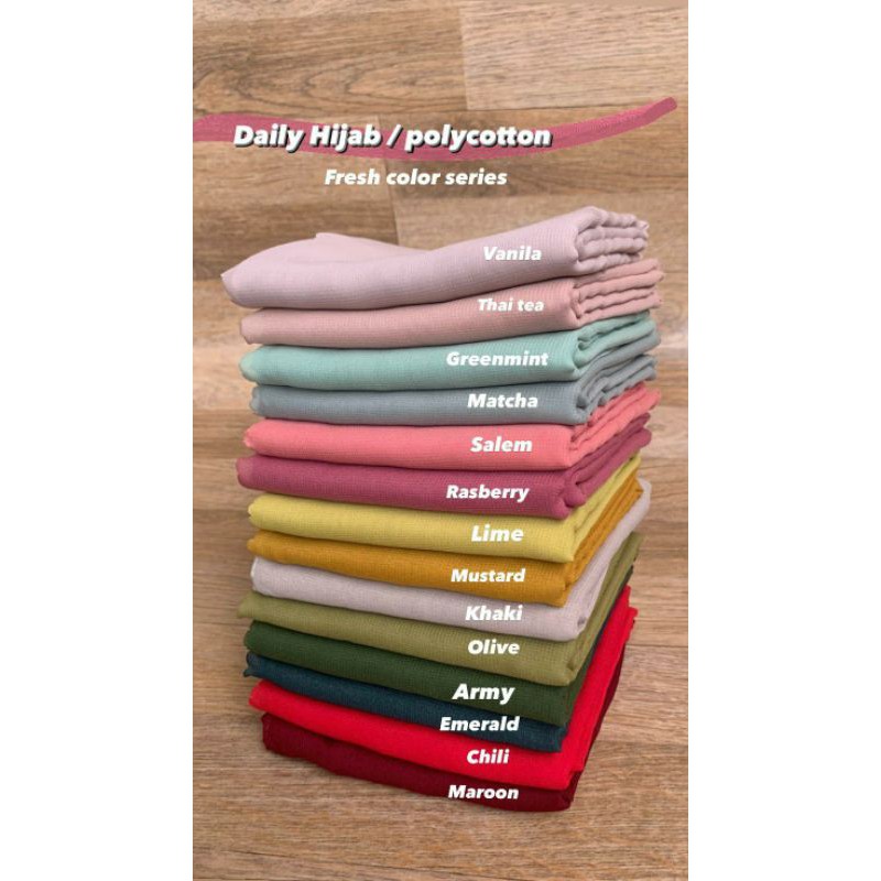 Katalog DAILY HIJAB SQUARE/ POLYCOTTON /Bella square-2