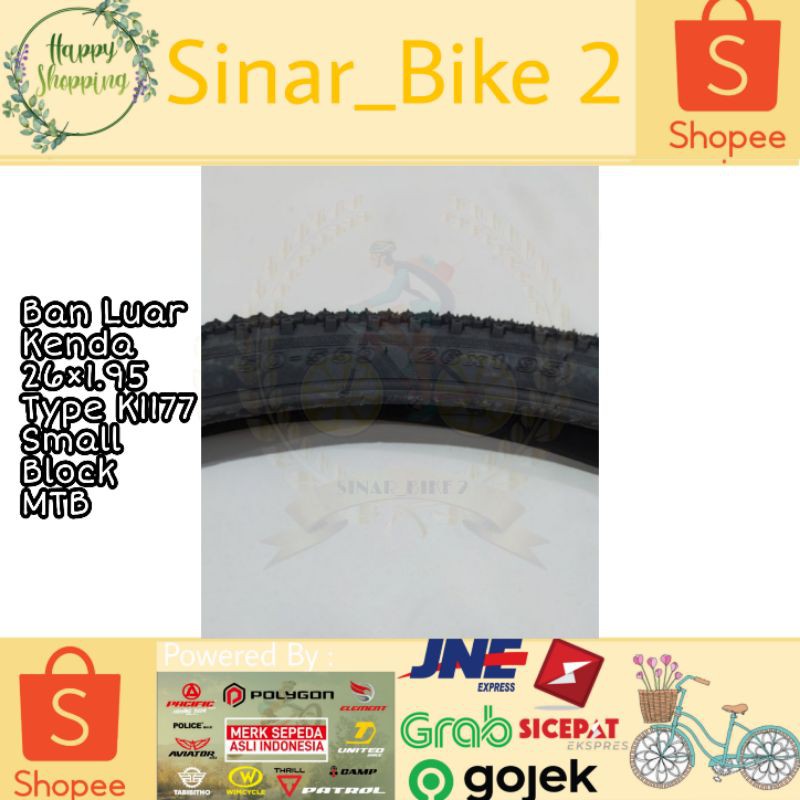Ban Luar Kenda26×1.95 Type K1177 Small Block MTB