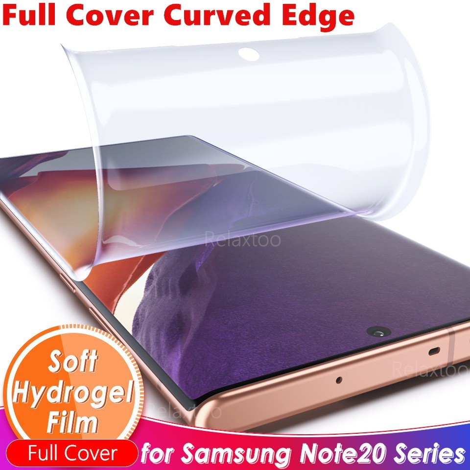 Hydrogel anti gores Samsung Note 8 9 10 NOTE 20 ULTRA s8 s9 s10 Plus S20 FE S21 PLUS S21 S22 S23 ULTRA S21 FE s22+ screen guard Protect