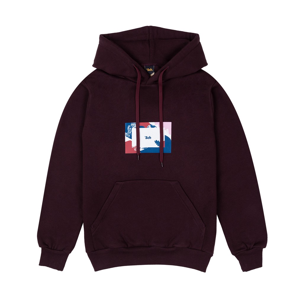 Sch Hoodie MONTAGE PH MAROON