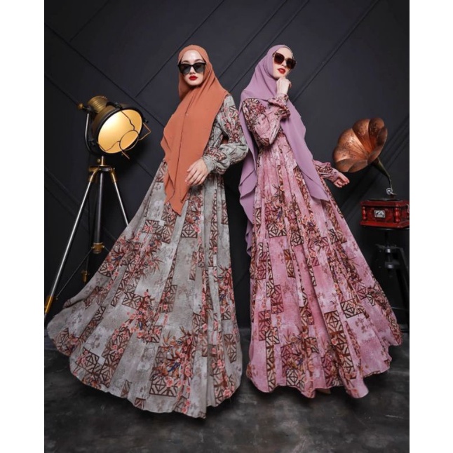 HUMAIRA SYARI BY NK MUSLIMAH/ GAMIS CERUTY ORIGINAL NK MUSLIMAH (READY STOCK)