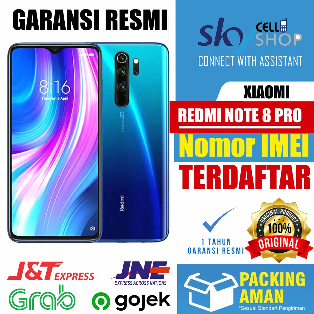 XIAOMI REDMI NOTE 8 PRO 6/64 6GB 64GB GARANSI RESMI 1