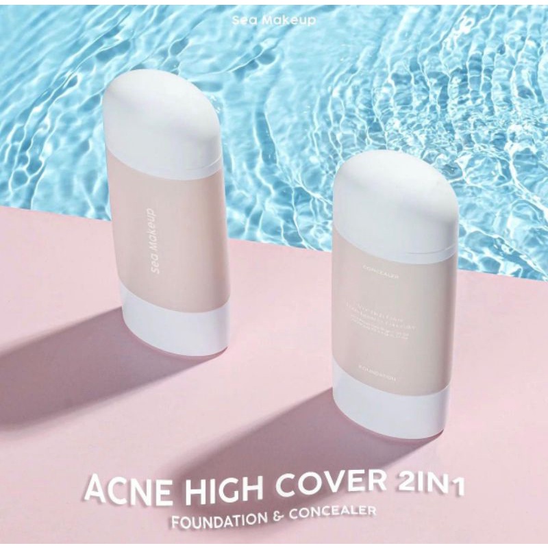 Sea Makeup Acne High Cover Foundation & Concealer 2in1 Salicylic Acid+