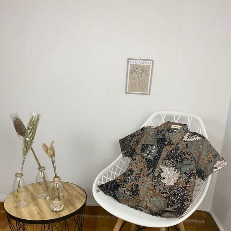 kemeja batik anak pendek