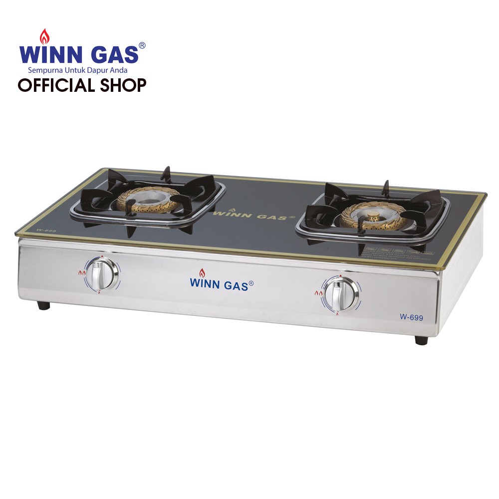 Winn Gas Kompor Kaca W699 2 Tungku Shopee Indonesia