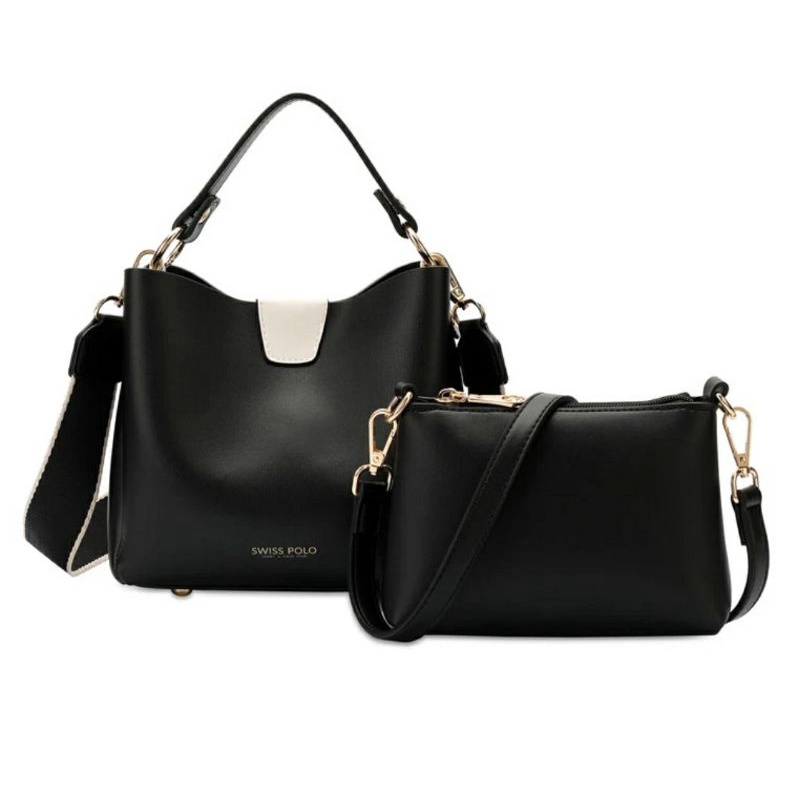 [100% ORIGINAL] SWISS POLO LADIES 2 IN 1 TOP HANDLE SLING BAG TAS SELEMPANG WANITA/CEWEK