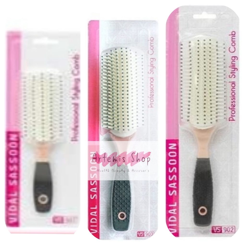 Sisir Vidal Sassoon  Pink Series 901 / 902 / 903 Profesional Styling Comb