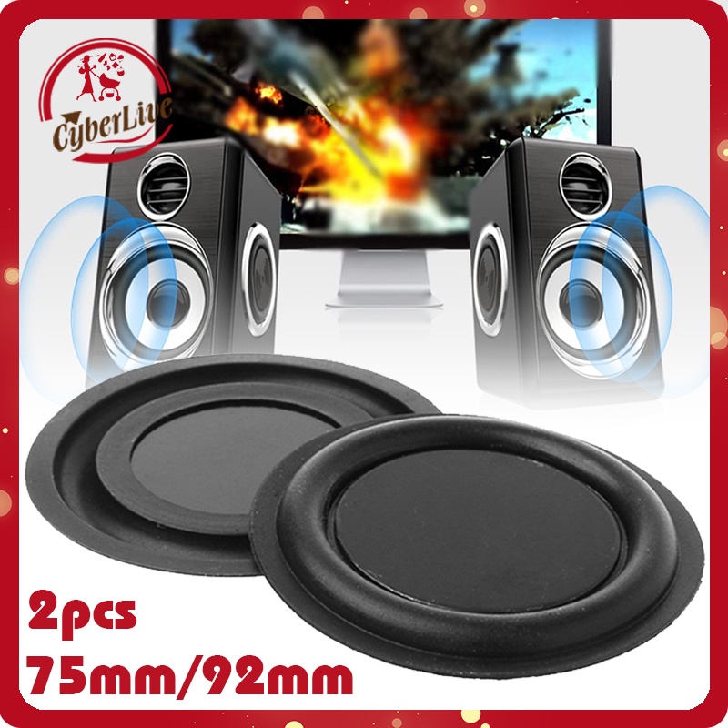 2pcs Pasif Radiator Speaker Diafragma Bass Radiator Pasif Speaker Getaran Aksesoris Untuk Audio DIY