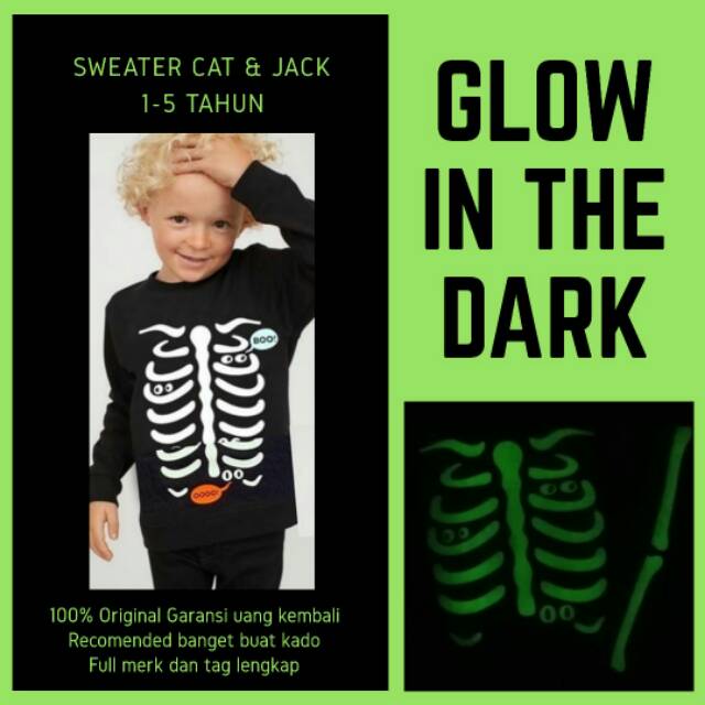 Sweater Cat&Jack Glow in The Dark