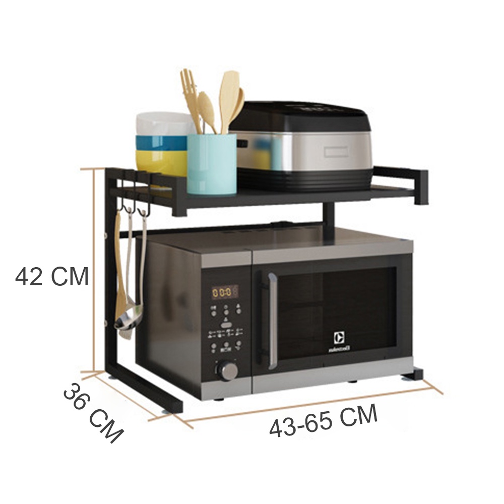 Cadillac Chao Rak Penyimpanan Metal Storage  Microwave Oven Serbaguna CDLC020