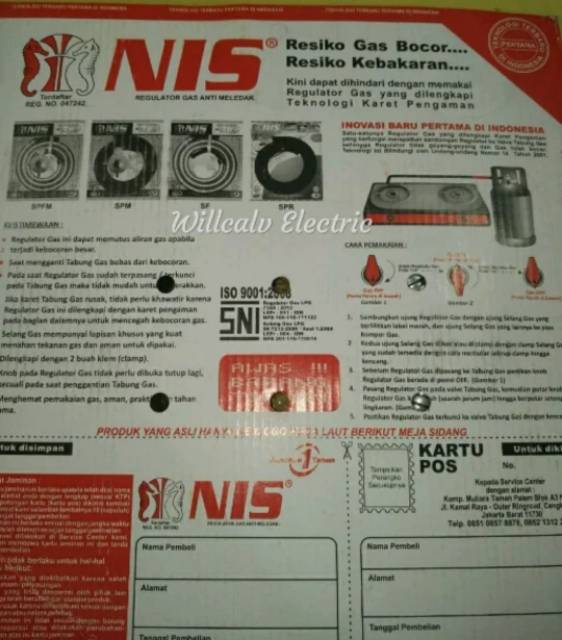 SELANG GAS PAKET NIS ANTI BOCOR