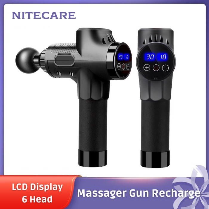 Massage Gun Alat Pijat Otot Pundak Bahu Dada Gym Fitness Elektrik