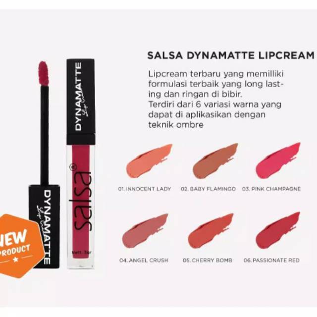 LIP CREAM SALSA DYNAMATTE BPOM