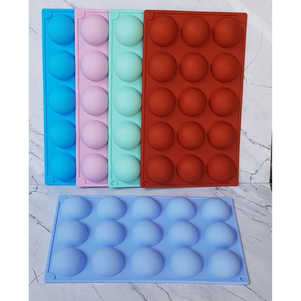 cetakan silicon ball bola bulat mold choco bomb molding coklat jelly bath