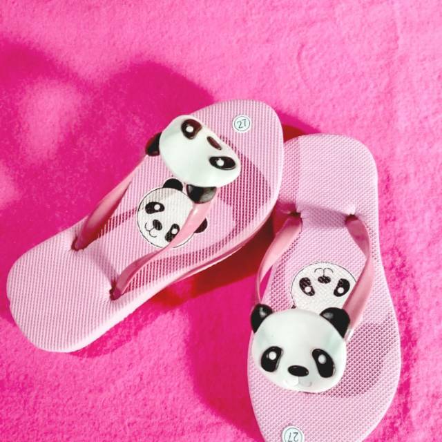 Sandal Jepit Anak laki laki dan perempuan Motif Panda