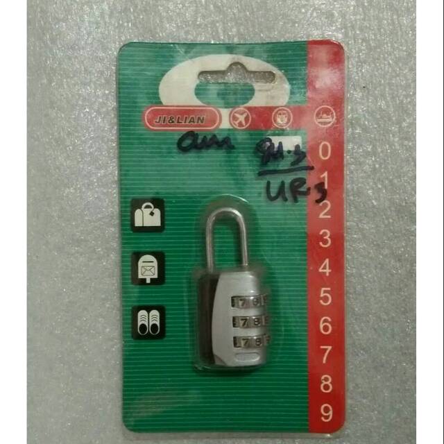 Gembok paswoard 9 digit /angka