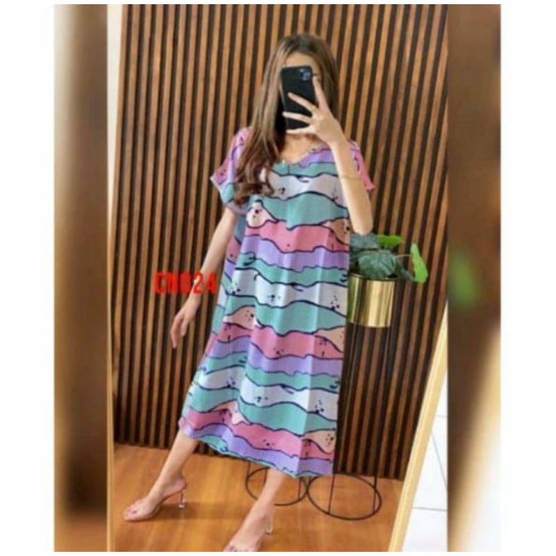 Daster Kekinian / motif ice cream / Daster Rayon Premium