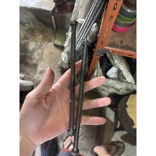 LONGBOLT 3/8 x 8” - BAUT MUR BESI KUNCI 14 PANJANG 20 CM