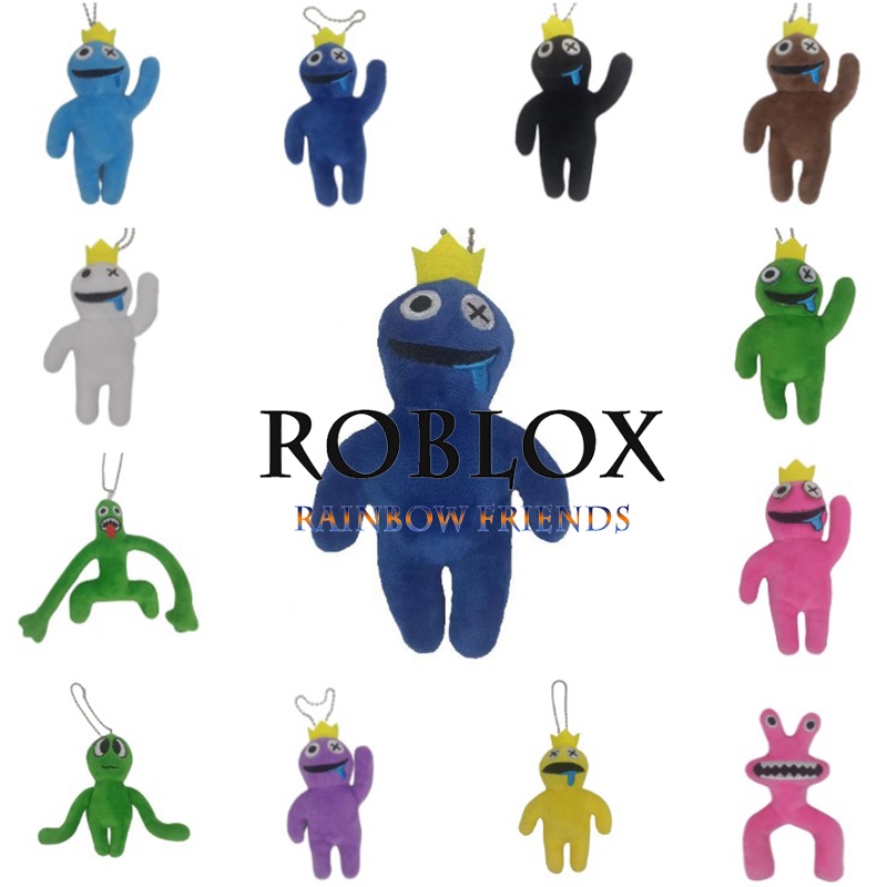 Roblox Rainbow Friends Plush Toy Pendant Keychain Stuffed Doll Kids Gifts Xmas