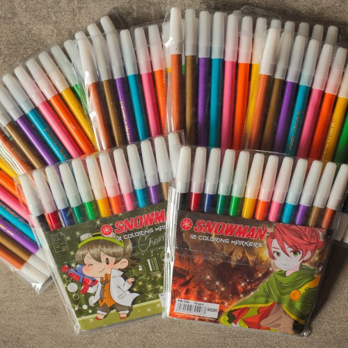

Spidol Snowman 12 warna/ 12 Coloring Markers