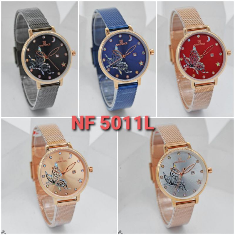 Jam Cewek NAVIFORCE 5011 Original Fashion Terbaru