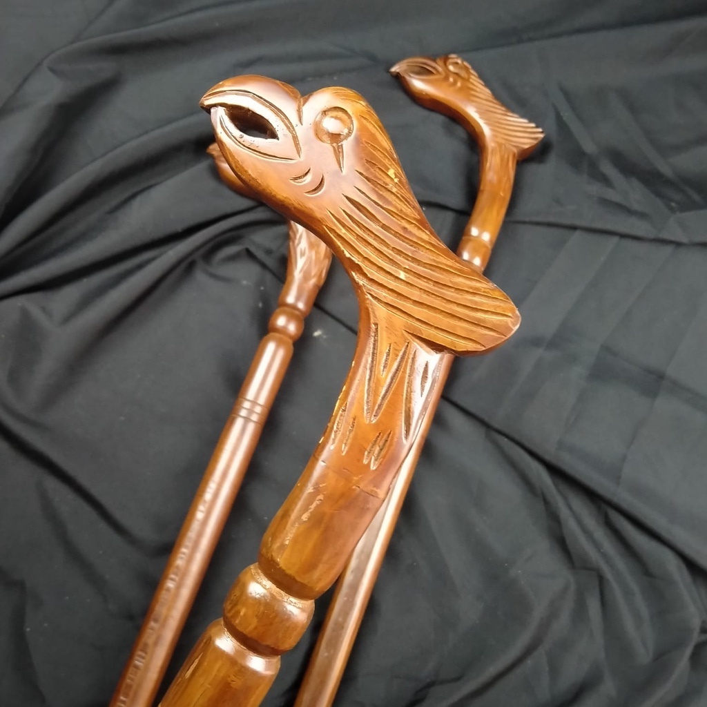 tongkat teken kepala burung alat bantu jalan