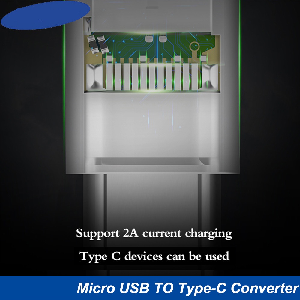 Adaptor Konverter Micro USB Ke Tipe C Fast Charging Untuk Handphone