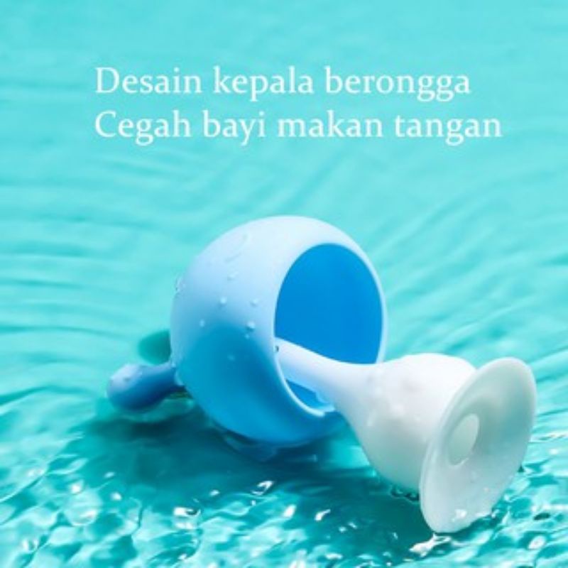 Mainan Teether JAMUR Lonceng Lucu Gigitan Kerincingan Bayi