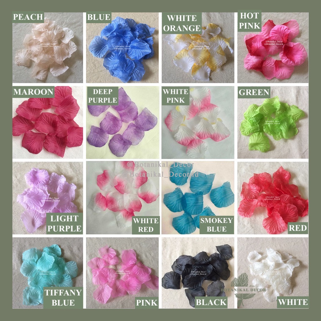 Jual (100pcs) Artificial Rose Petals Kelopak Mawar Buatan Polyester ...