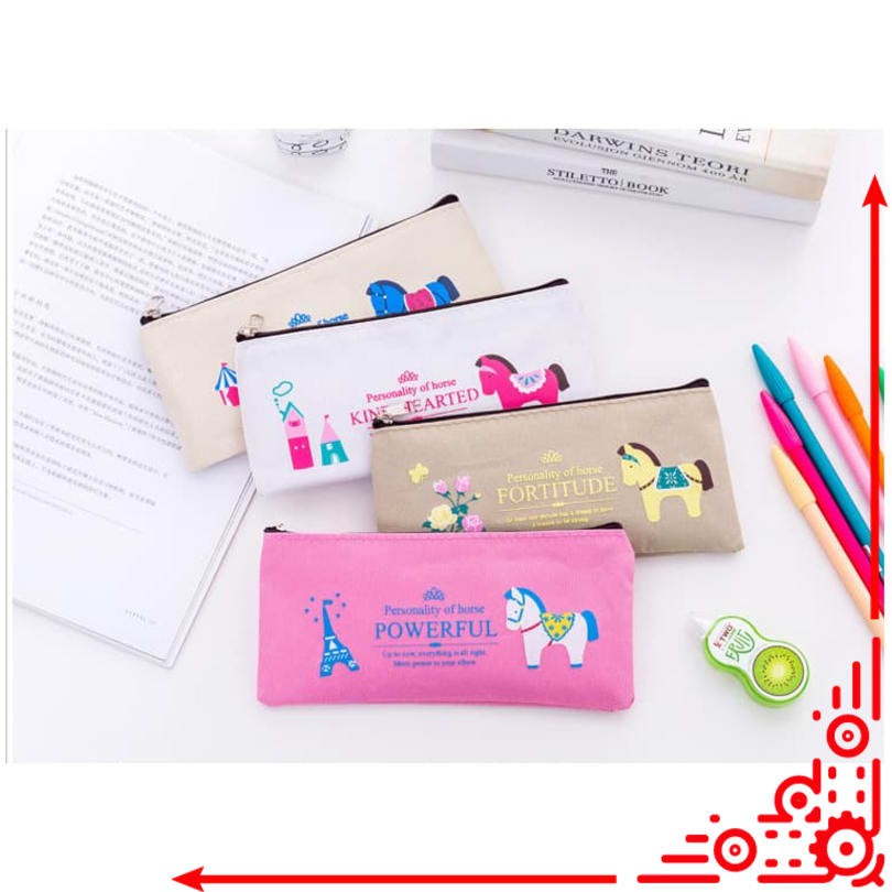 

mj / TP0039 Tempat Pensil Royal Horse / Tempat Kosmetik