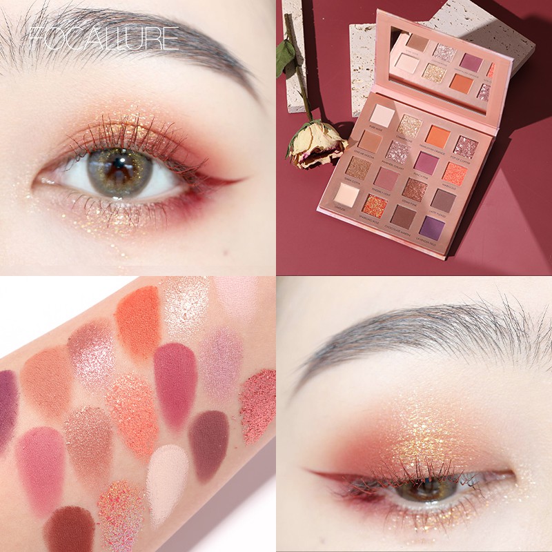 Focallure Original Sunrise Palet Eyeshadow 16 Warna Matte &amp; Pearlescent