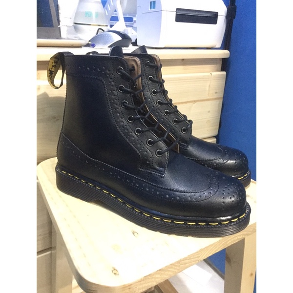 RAJIB _ Sepatu Boot Pria | wingtip boot kulit Asli  Doff