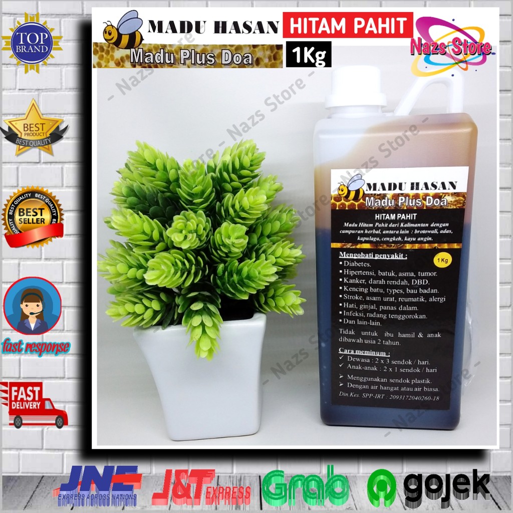 

Madu Hitam Pahit Kalimantan Hasan Plus Doa 100% Asli & Murni 1Kg
