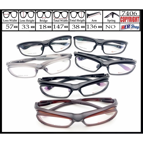 7406. Kacamata minus HYPERFORCE TWO frame kacamata sepeda sport minus