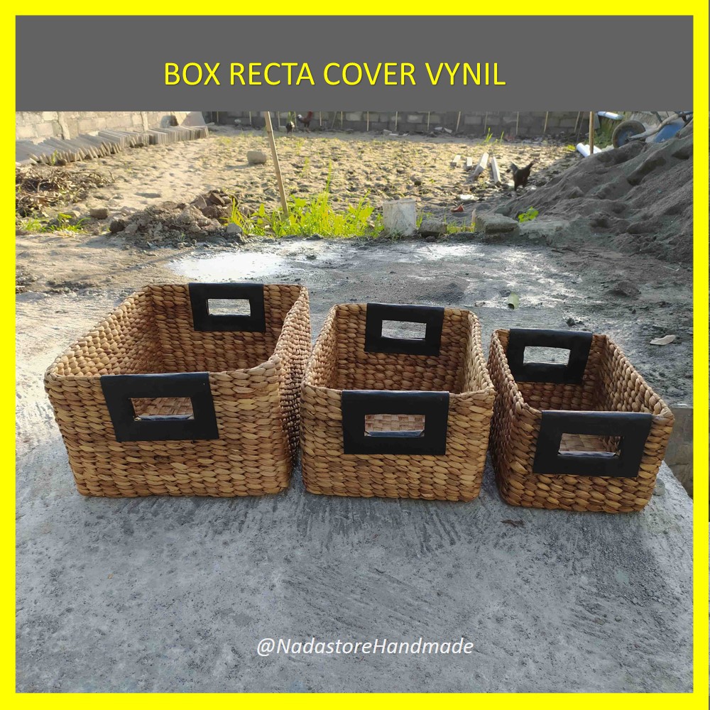 PREMIUM BASKET RECTA HANDLE KULIT SINTETIS / BOX / TEMPAT PENYIMPANAN